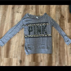 Victoria’s Secret PINK Sequin Long Sleeve Top